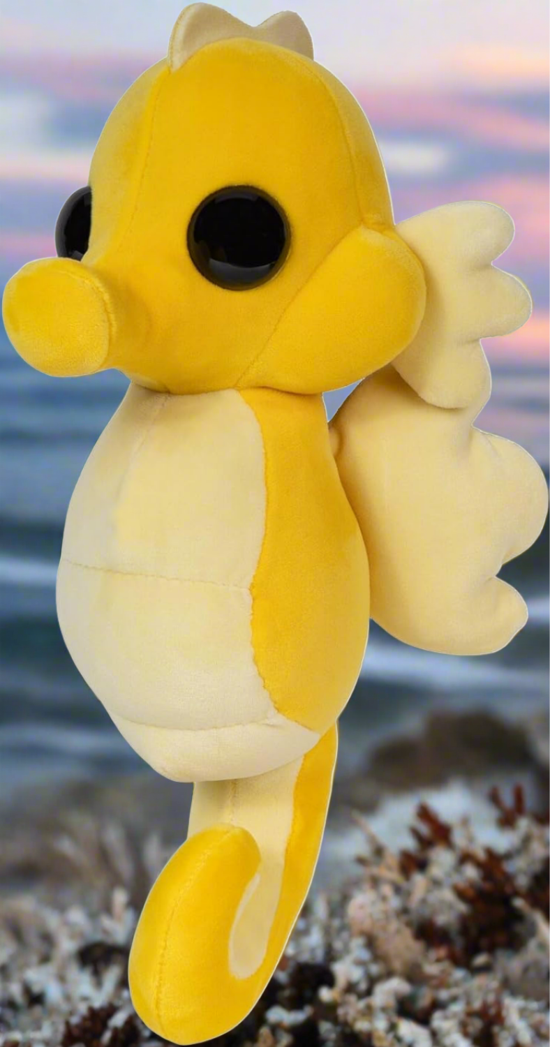 Adopt Me! Collector Plush  Seahorse  Series 2  Rare in Game Stylization Plush  Exclusive Virtual Item Code Included