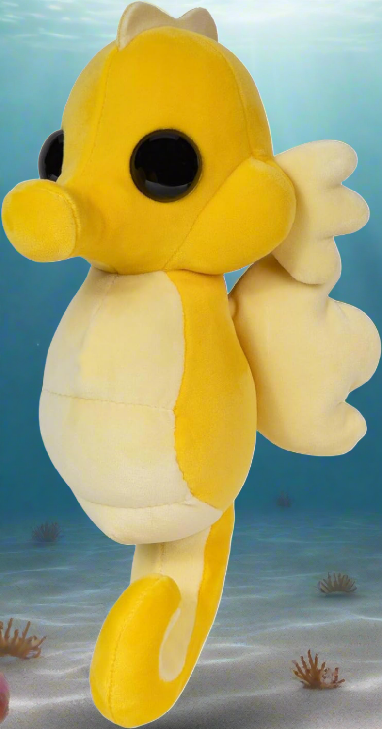 Adopt Me! Collector Plush  Seahorse  Series 2  Rare in Game Stylization Plush  Exclusive Virtual Item Code Included