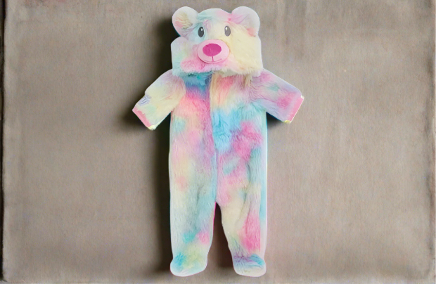 Tiny Treasures Rainbow Teddy All-In-One Outfit for baby dolls