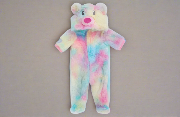 Tiny Treasures Rainbow Teddy All-In-One Outfit for baby dolls