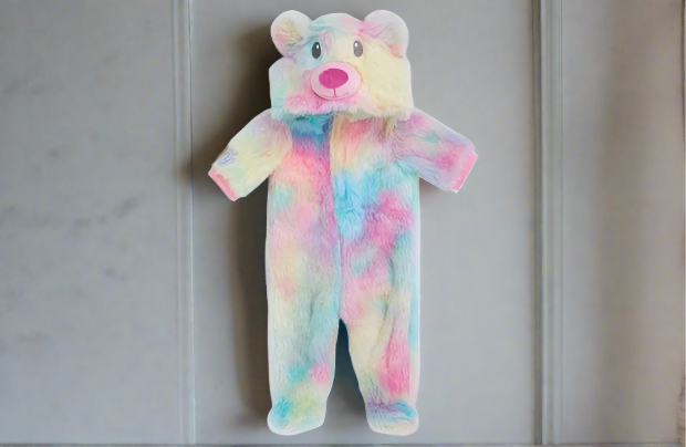 Tiny Treasures Rainbow Teddy All-In-One Outfit for baby dolls