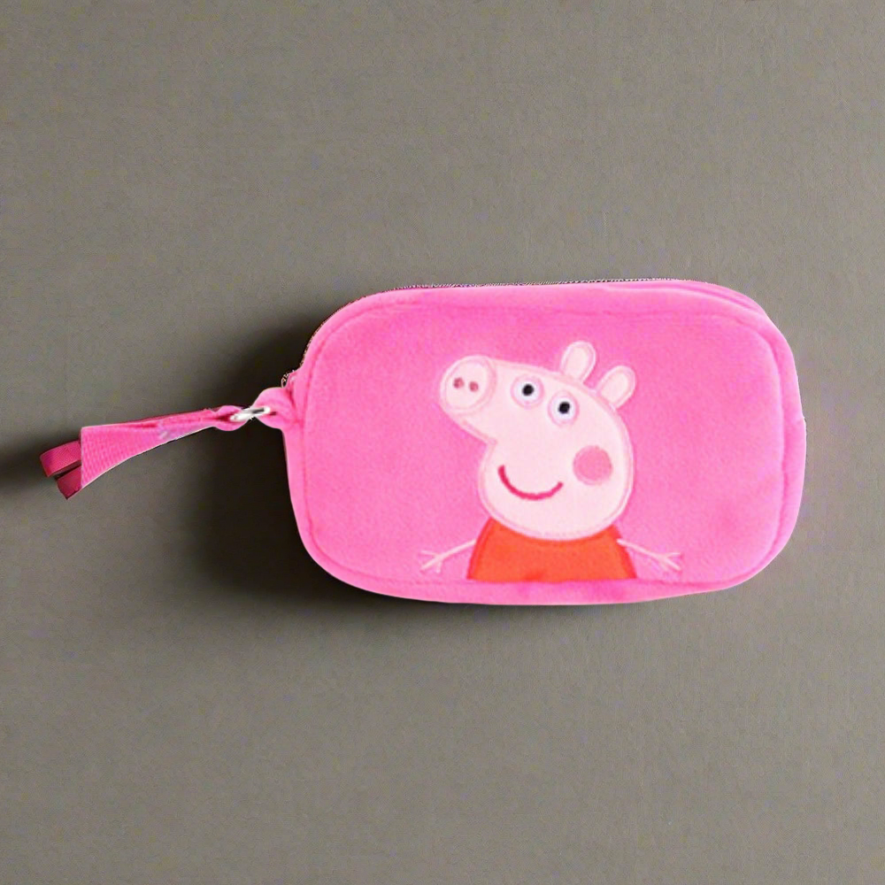 Soft Plush Toy Wallet Pouch for Kids- Peppa Pig