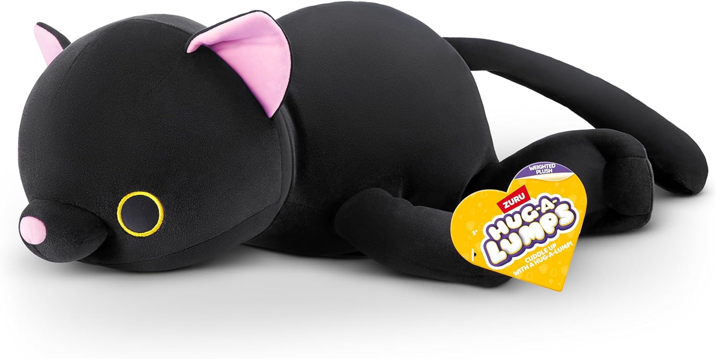 Hug-A-Lumps Luna  the Black Kitty Weighted Soft Toy by ZURU