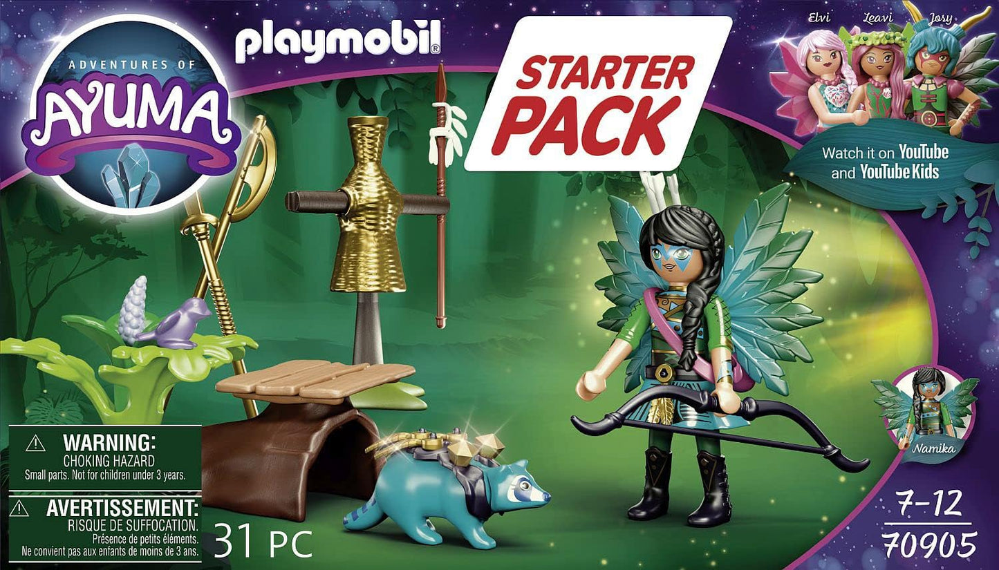 PLAYMOBIL Adventures of Ayuma 70905 Starter Pack Knight Fairy with Raccoon