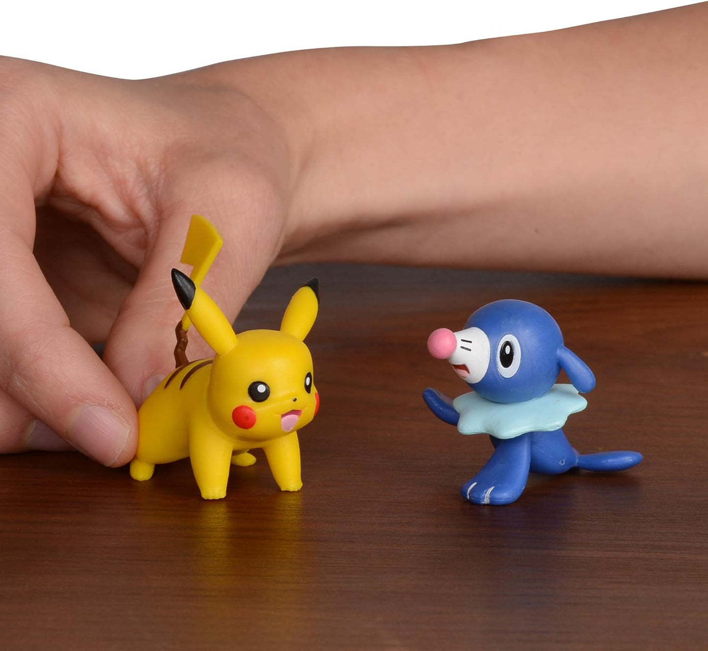 Pokemon 2 Inch Battle Action Figure 2-Pack, includes 2" Pikachu and 2" Popplio