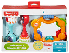 Load image into Gallery viewer, Fisher Price Tambourine and Maracas Gift Set