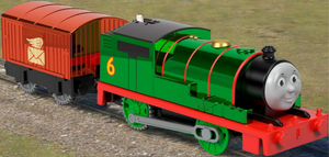 Thomas & Friends TrackMaster Celebration Percy Metallic Motorized Engine