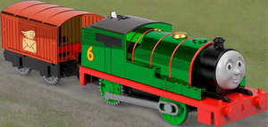 Thomas & Friends TrackMaster Celebration Percy Metallic Motorized Engine