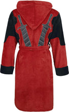 Load image into Gallery viewer, Deadpool  Marvel Fleece Adult Dressing Gown Bathrobe Red One Size