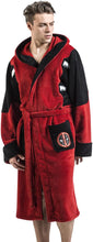 Load image into Gallery viewer, Deadpool  Marvel Fleece Adult Dressing Gown Bathrobe Red One Size