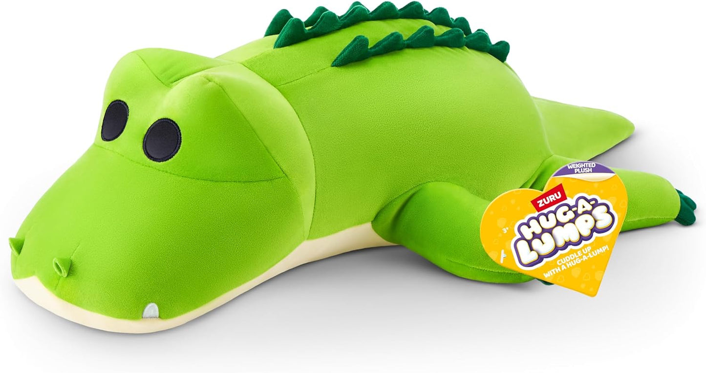 Hug-A-Lumps Rocko  the Crocodile Weighted Soft Toy by ZURU