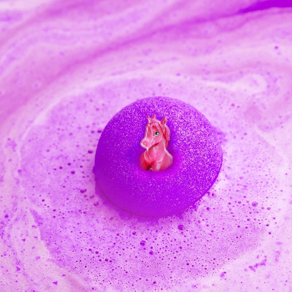 Large Unicorn Surprise Bath Bomb 6 Surprise Unicorn Toys to Collect in Total One Per Bath Bomb by zimpli kids