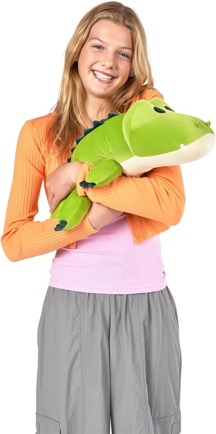 Hug-A-Lumps Rocko  the Crocodile Weighted Soft Toy by ZURU