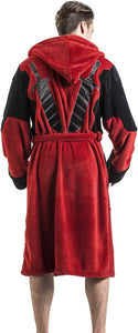 Deadpool  Marvel Fleece Adult Dressing Gown Bathrobe Red One Size