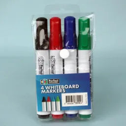 Whiteboard Markers Assorted Colours (4 Markers)