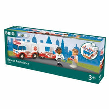 Load image into Gallery viewer, Playset Brio Rescue Ambulance 4 Pieces