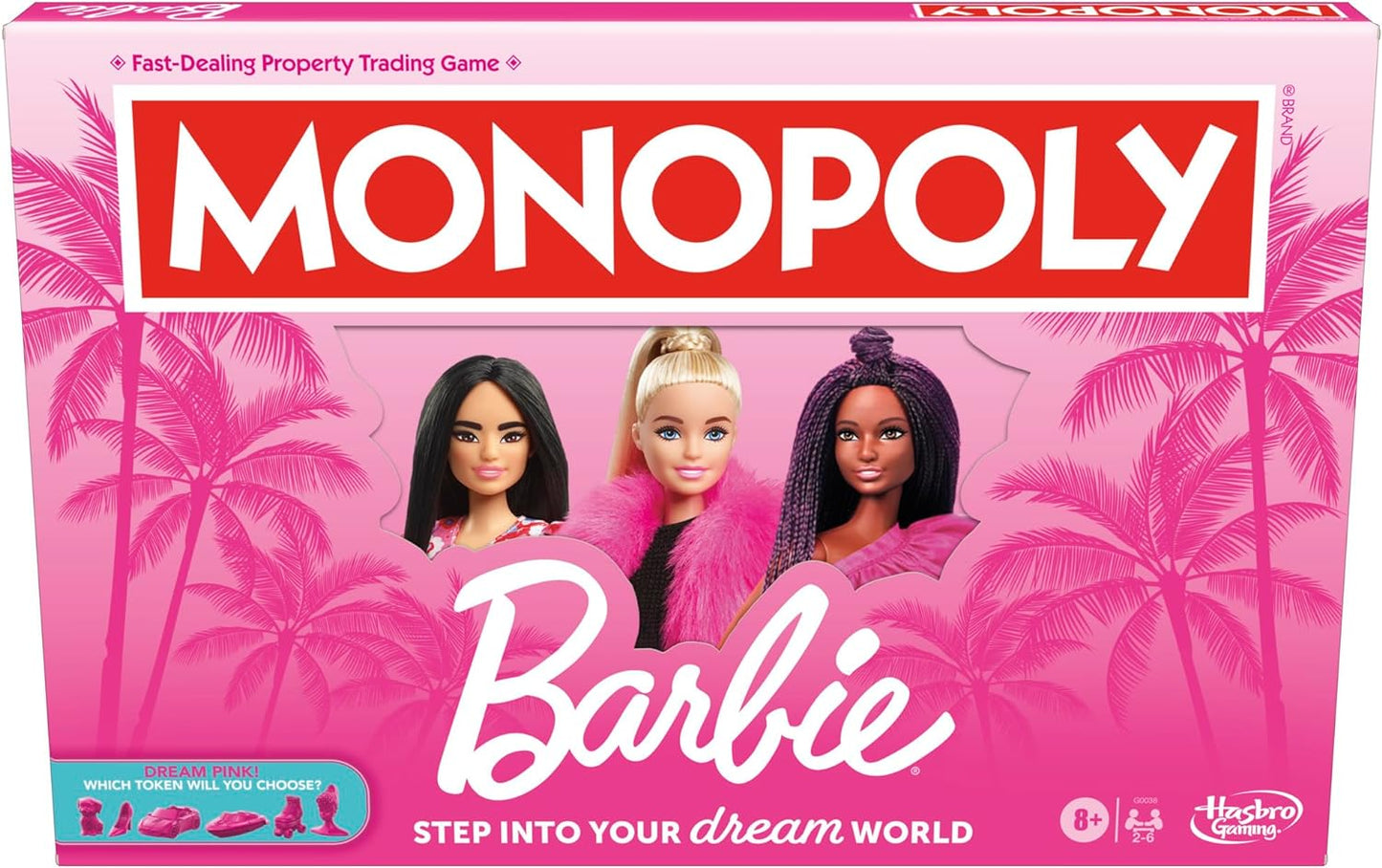 Monopoly: Barbie Edition Kids Board Game