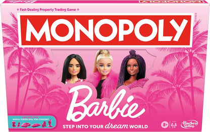 Monopoly: Barbie Edition Kids Board Game