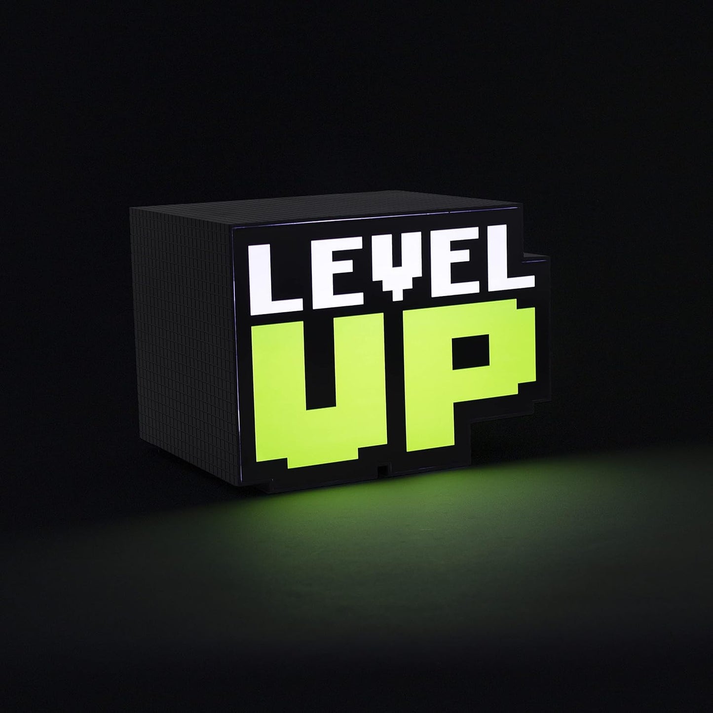 Paladone Level Up Light with Sound – Retro Pixel Design 12cm – Gaming LED Desk Lamp Collectible