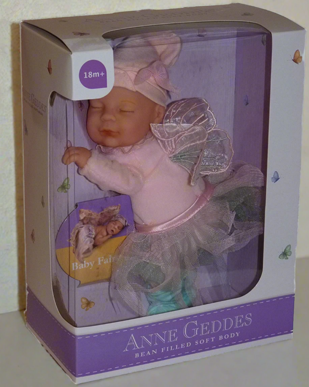 Anne Geddes 9 inch Baby Fairy Doll - Bean Filled Soft Body Collection