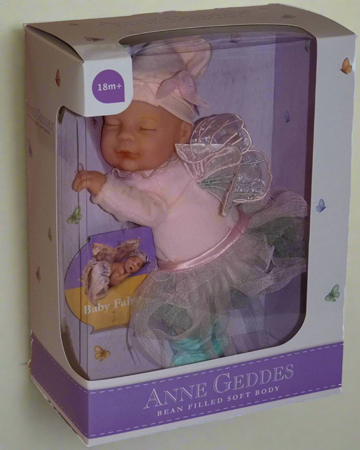 Anne Geddes 9 inch Baby Fairy Doll - Bean Filled Soft Body Collection