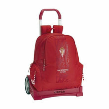 Load image into Gallery viewer, School Rucksack with Wheels Evolution Real Sporting de Gijón Red