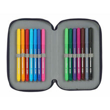 Load image into Gallery viewer, Double Pencil Case RFEF M854 Red 12.5 x 19.5 x 4 cm (28 Pieces)