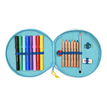 Load image into Gallery viewer, Pencil Case CoComelon Circular Blue White Multicolour (18 Pieces)