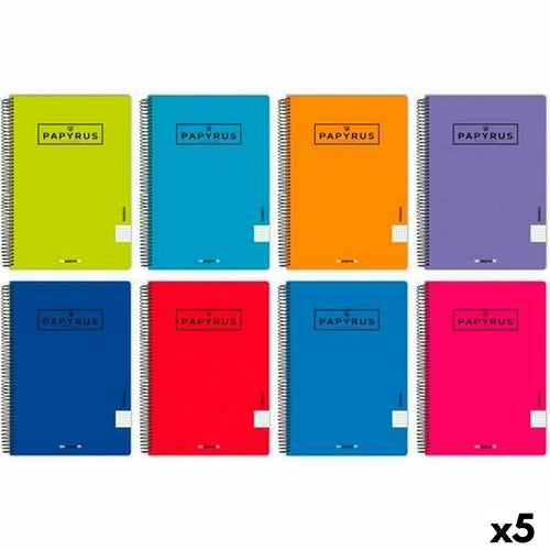 Notebook Papyrus Din A4 80 Sheets (5 Units)