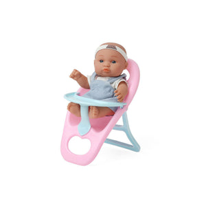 Baby doll Honey Doll 25 x 15 cm with highchair