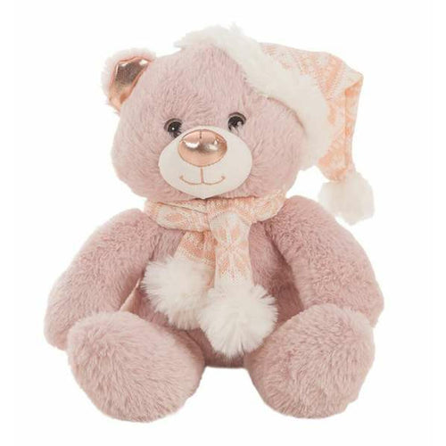 Teddy Bear Pink Christmas 35 cm