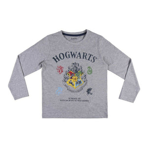 Children's Pyjama Harry Potter Grey hogwarts logo