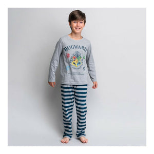 Children's Pyjama Harry Potter Grey hogwarts logo