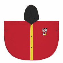 Load image into Gallery viewer, Waterproof Poncho with Hood Mickey Mouse Red