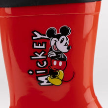 Load image into Gallery viewer, Children&#39;s Wellington boots disney  Mickey Mouse Red
