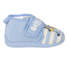 Load image into Gallery viewer, House Slippers Bluey Light Blue stripey front