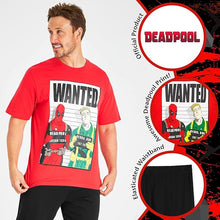 Load image into Gallery viewer, Marvel Deadpool Mens Pyjamas Set, Soft Breathable Lounge Wear Medium