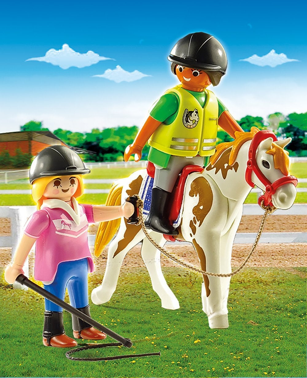 Playmobil Country 9258 Riding Instructor Horse & Student