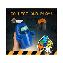 Load image into Gallery viewer, Among Us Series 2 Action Figure Crewmate Includes 2 Hats Hands And Acc - Blue
