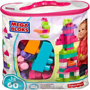 Mega Bloks First Builders Building Bag (Pink) 60 pieces