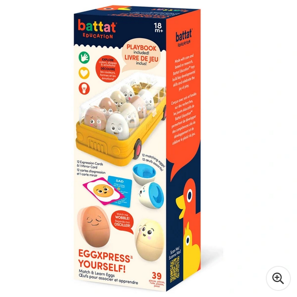 Battat Education EggXpress Yourself! Match & Learn Eggs