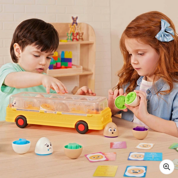 Battat Education EggXpress Yourself! Match & Learn Eggs