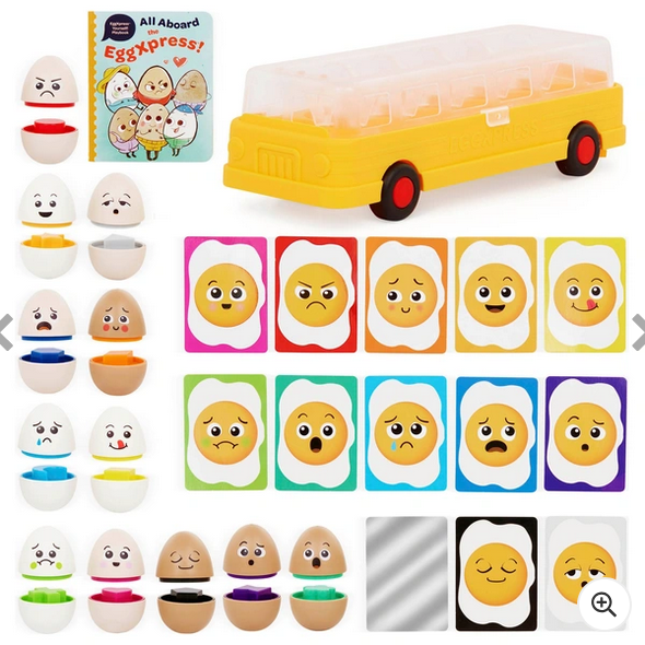 Battat Education EggXpress Yourself! Match & Learn Eggs