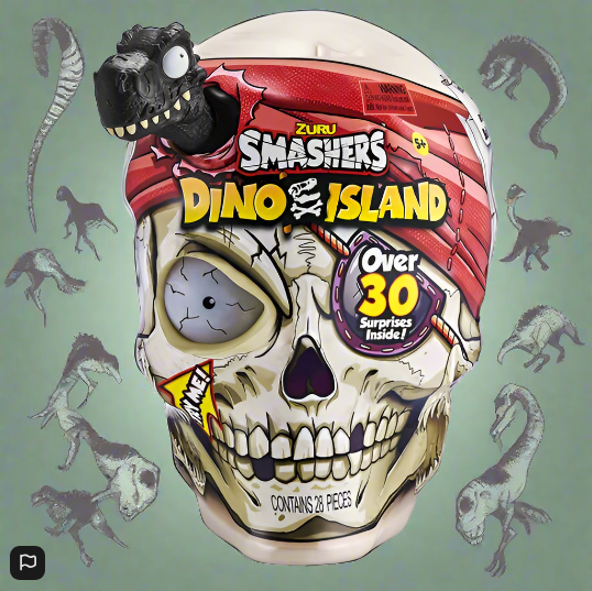 Smashers Dinosaur Island Giant Skull Over 30 Surprises Inside by Zuru