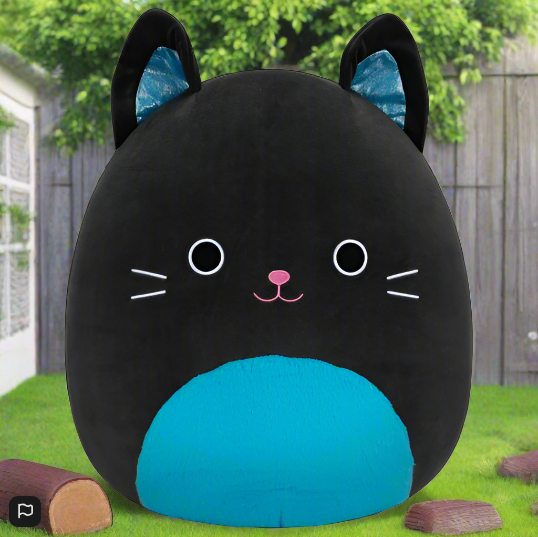 Original Squishmallows 40cm Eponine the Black Cat Plush