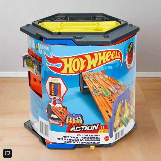 Hot Wheels Roll Out Raceway Track Set and Car