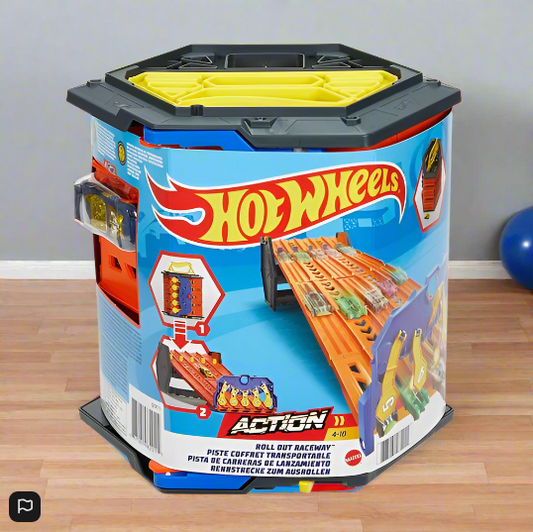 Hot Wheels Roll Out Raceway Track Set and Car