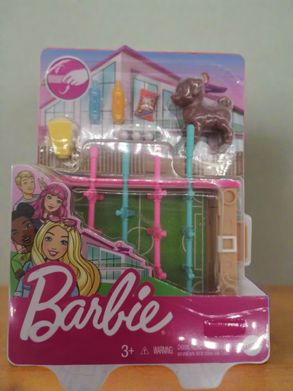 Barbie Mini Game Night Foosball Table Playset & Accessories