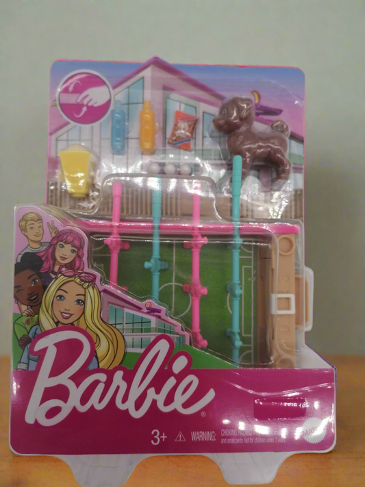 Barbie Mini Game Night Theme Football Table Accessory Set