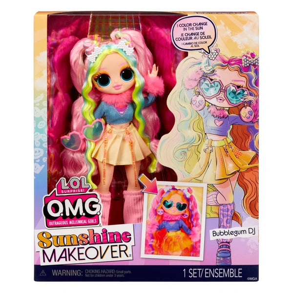 LOL Surprise OMG Sunshine Makeover Fashion Doll - BUBBLEGUM DJ